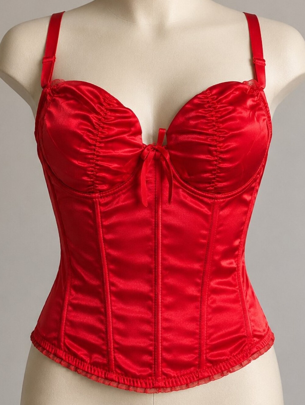Vintage Y2K Oh Yes Red Corset Top Size Small NWT Deadstock Bustier